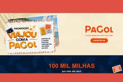 Imagem do post PaGol Revoluciona com Promoção ‘Viajou com a PaGol’, Oferecendo 100 Mil Milhas Mensais Até Abril